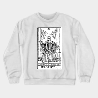 Justice Tarot Card Crewneck Sweatshirt